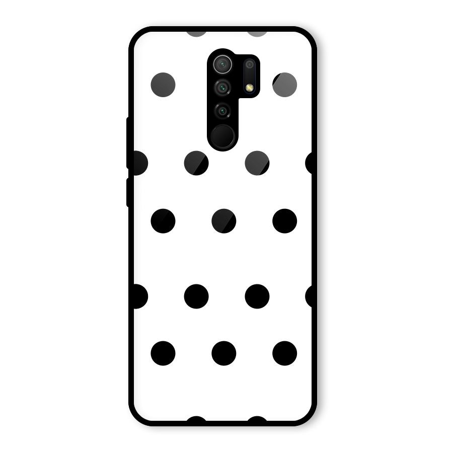 Royal Polka Dots Glass Back Case for Poco M2