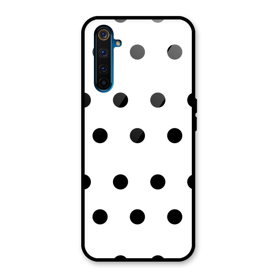 Royal Polka Dots Glass Back Case for Realme 6 Pro