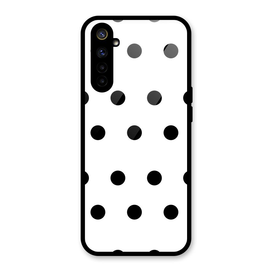 Royal Polka Dots Glass Back Case for Realme 6i