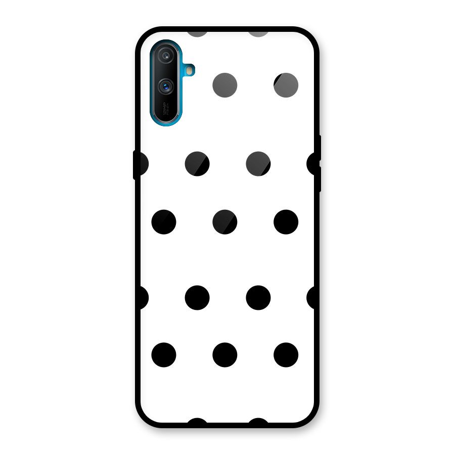 Royal Polka Dots Glass Back Case for Realme C3