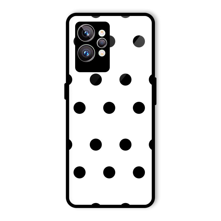 Royal Polka Dots Glass Back Case for Realme GT2 Pro