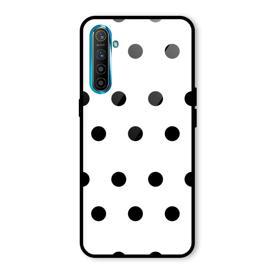 Royal Polka Dots Glass Back Case for Realme X2