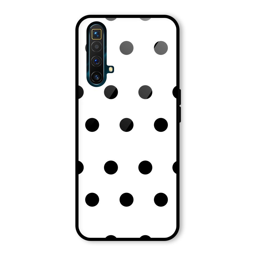 Royal Polka Dots Glass Back Case for Realme X3