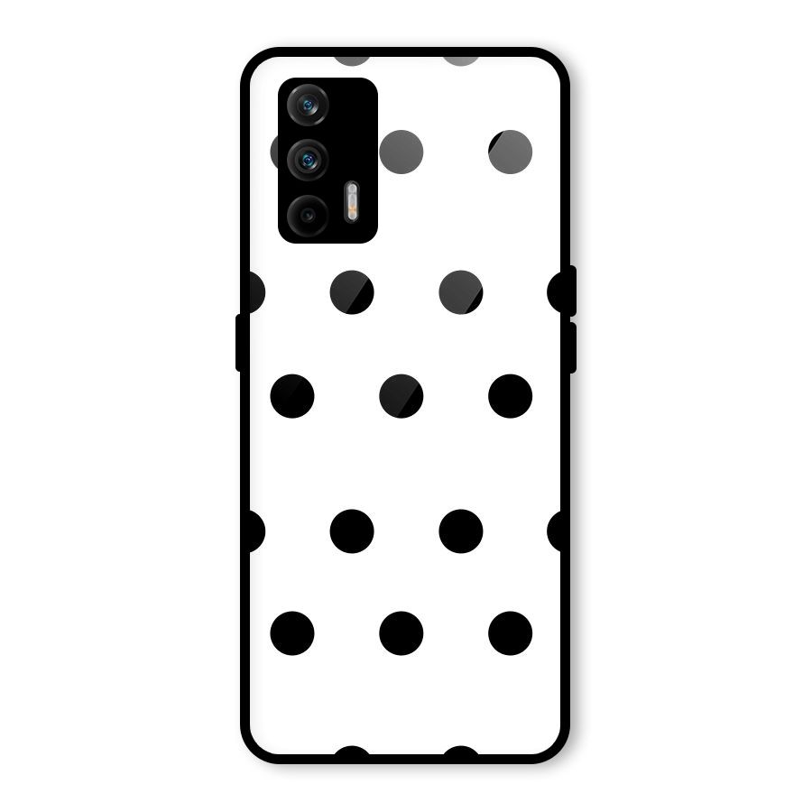 Royal Polka Dots Glass Back Case for Realme X7 Max