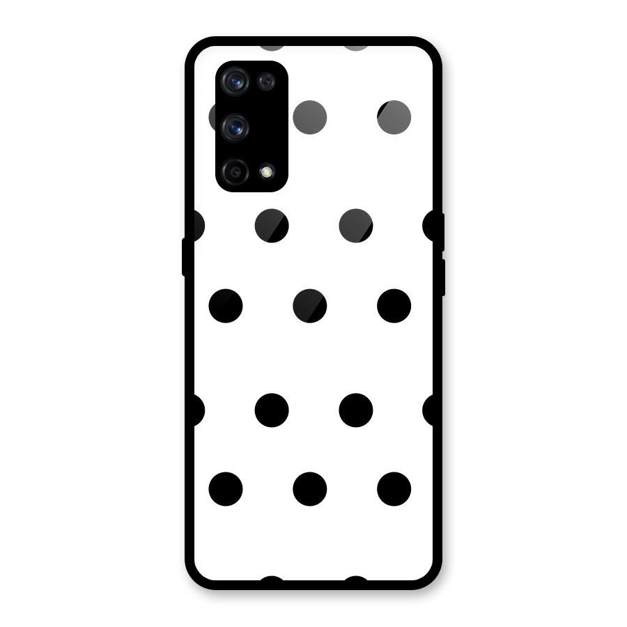 Royal Polka Dots Glass Back Case for Realme X7 Pro