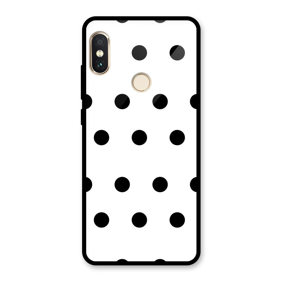 Royal Polka Dots Glass Back Case for Redmi Note 5 Pro