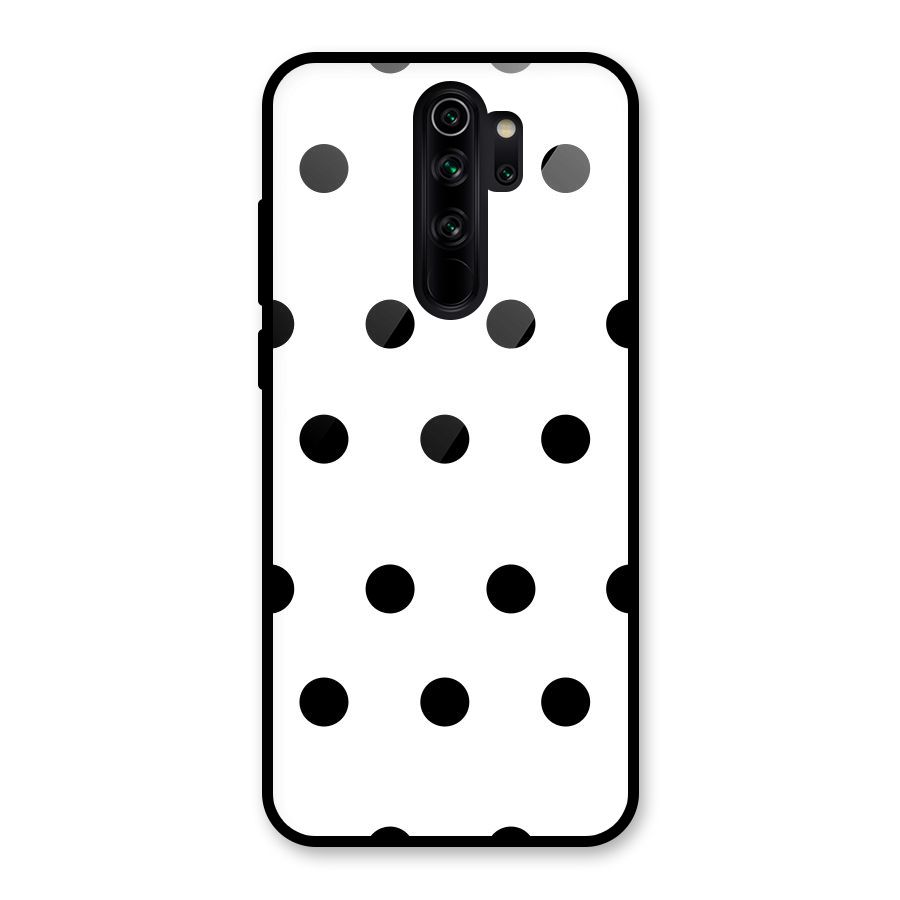 Royal Polka Dots Glass Back Case for Redmi Note 8 Pro