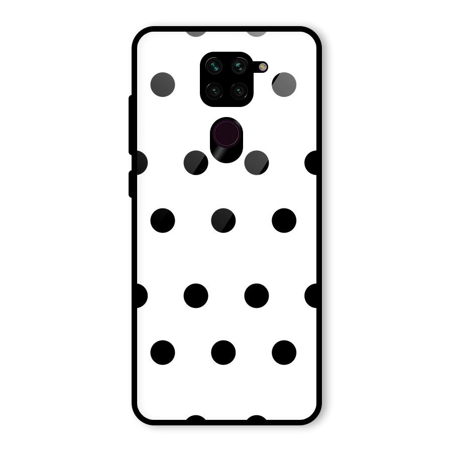 Royal Polka Dots Glass Back Case for Redmi Note 9
