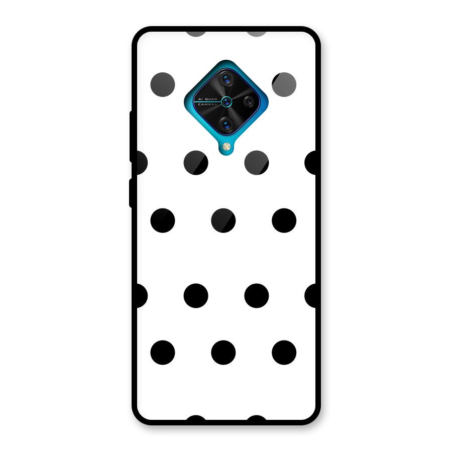 Royal Polka Dots Glass Back Case for Vivo S1 Pro