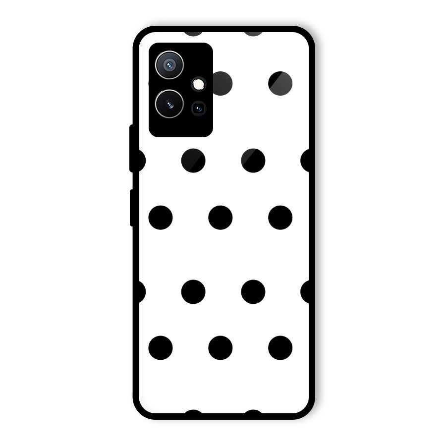 Royal Polka Dots Glass Back Case for Vivo T1 5G