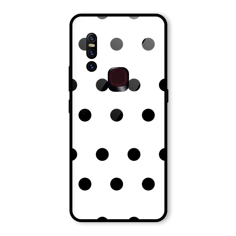 Royal Polka Dots Glass Back Case for Vivo V15