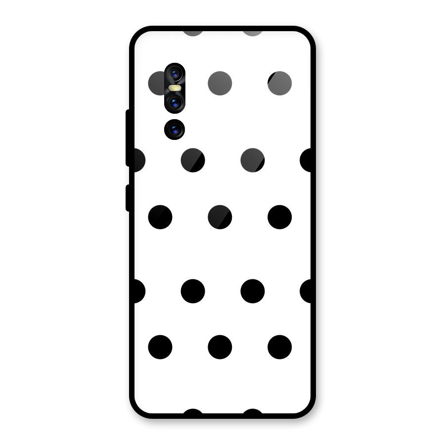Royal Polka Dots Glass Back Case for Vivo V15 Pro