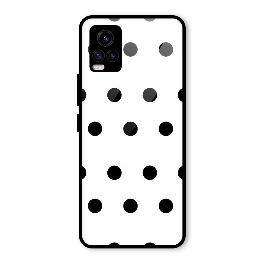 Royal Polka Dots Glass Back Case for Vivo V20