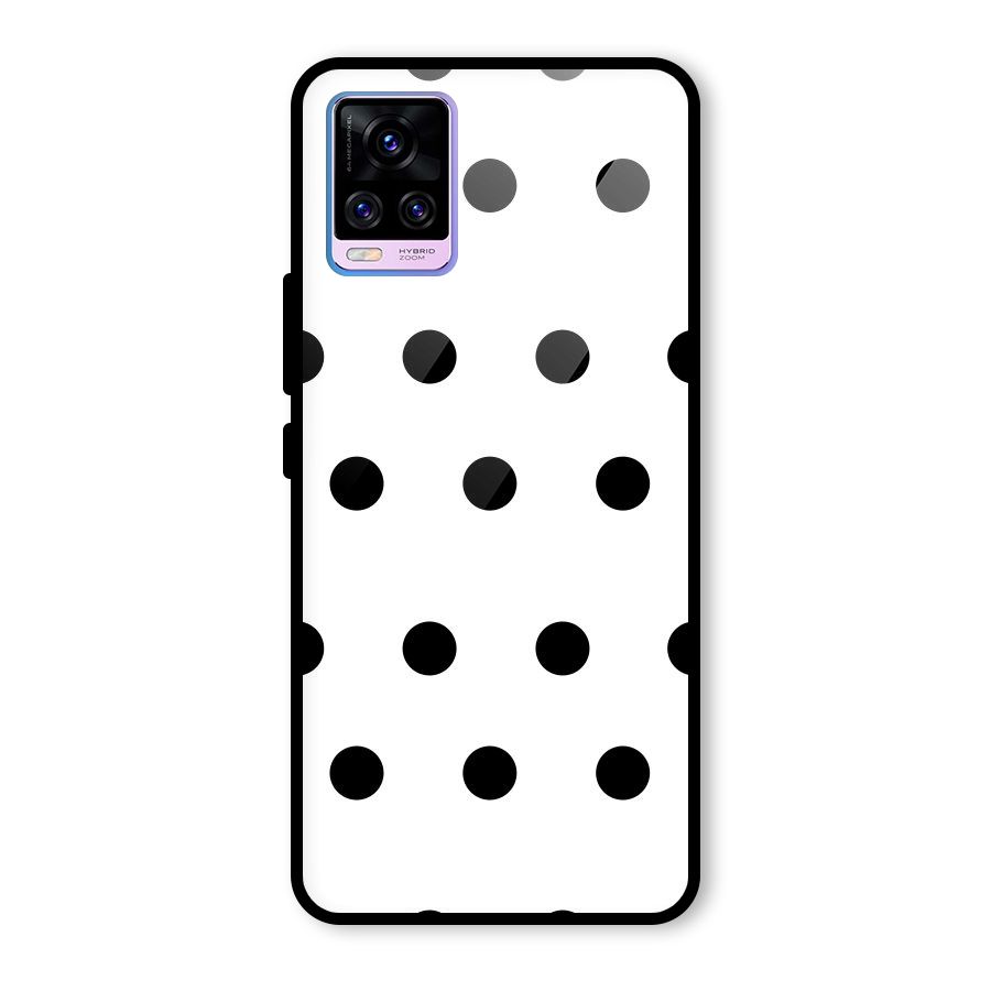 Royal Polka Dots Glass Back Case for Vivo V20 Pro
