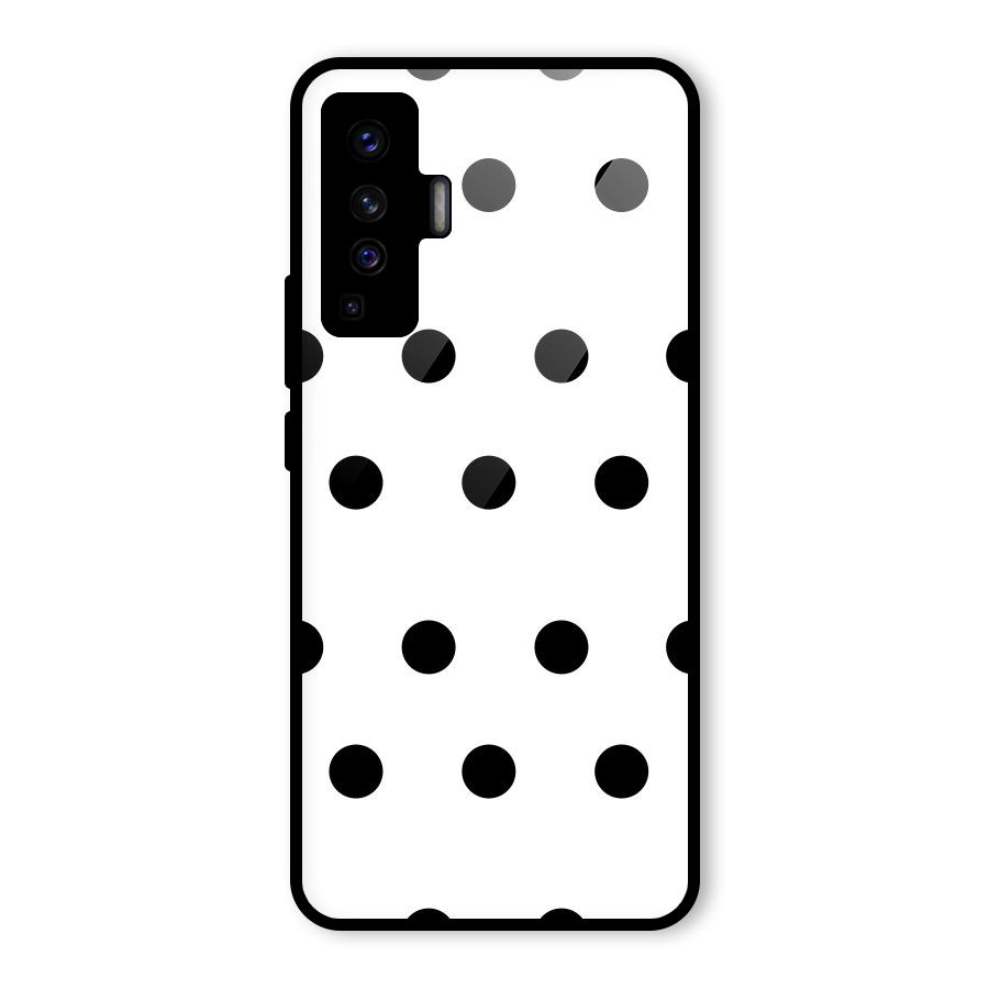 Royal Polka Dots Glass Back Case for Vivo X50