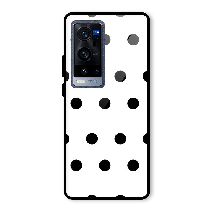 Royal Polka Dots Glass Back Case for Vivo X60 Pro Plus