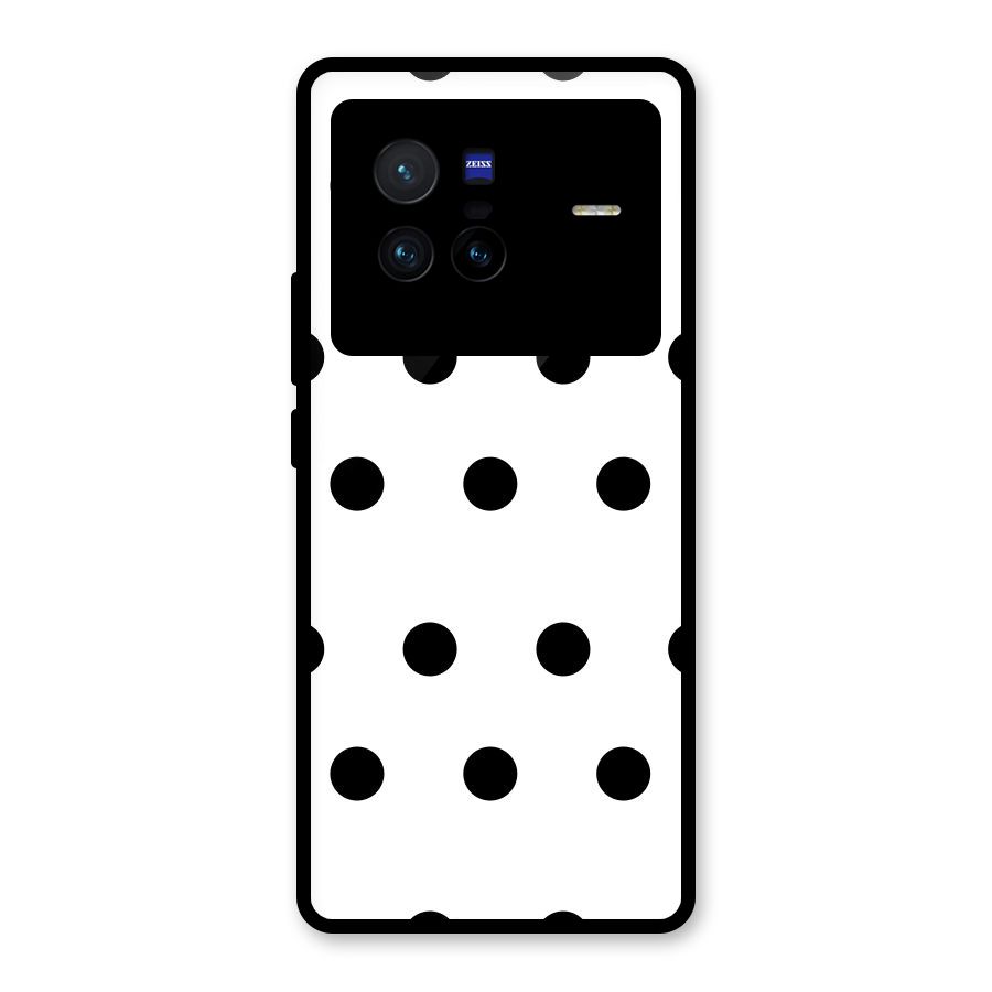 Royal Polka Dots Glass Back Case for Vivo X80