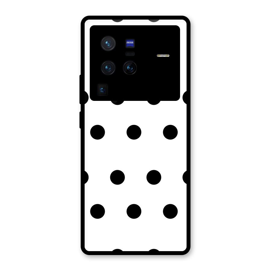 Royal Polka Dots Glass Back Case for Vivo X80 Pro