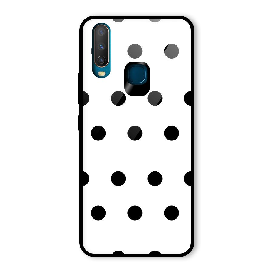 Royal Polka Dots Glass Back Case for Vivo Y15