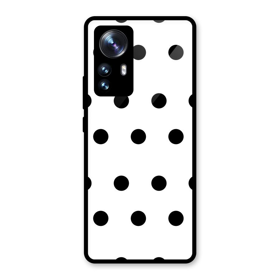 Royal Polka Dots Glass Back Case for Xiaomi 12 Pro