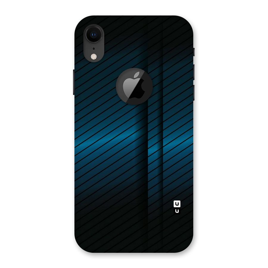 Royal Shade Blue Back Case for iPhone XR Logo Cut