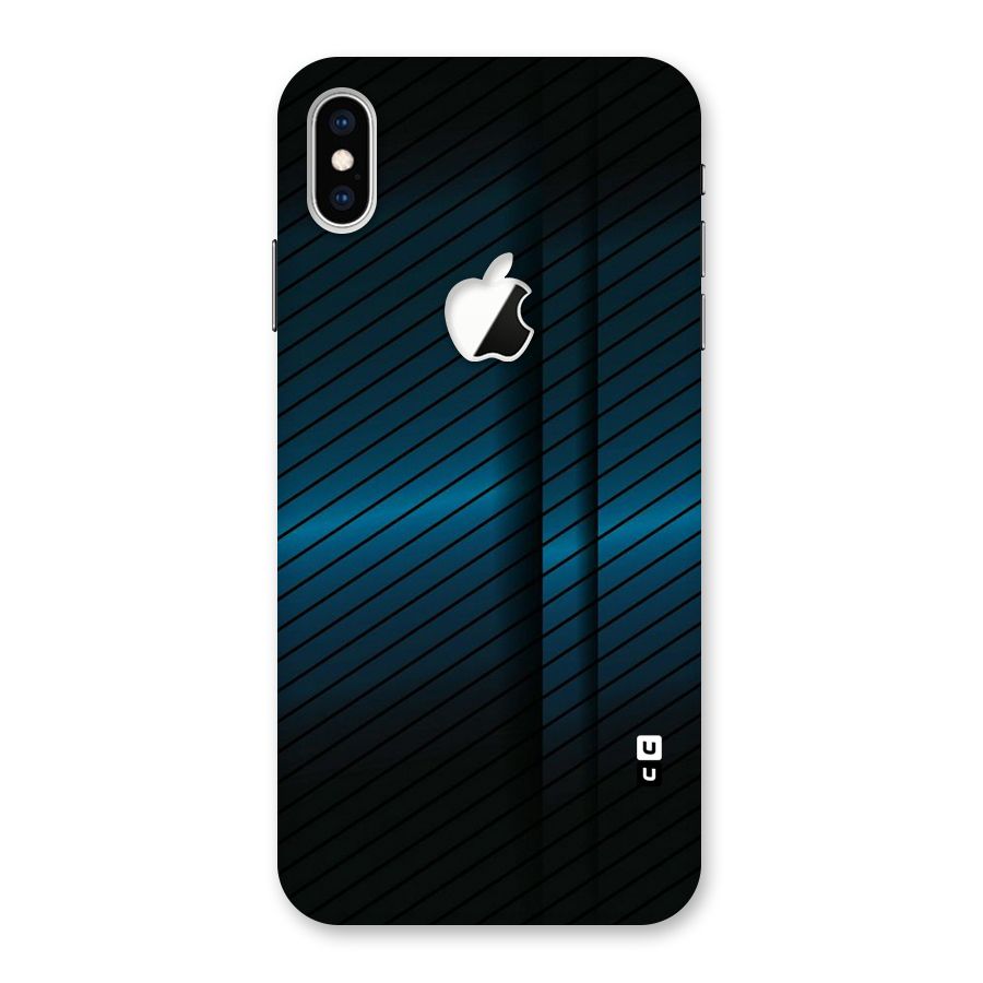 Royal Shade Blue Back Case for iPhone XS Max Apple Cut