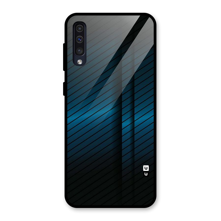 Royal Shade Blue Glass Back Case for Galaxy A30s
