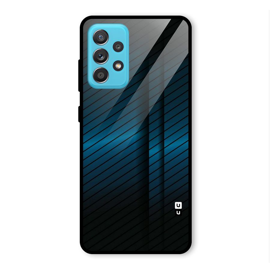 Royal Shade Blue Glass Back Case for Galaxy A52