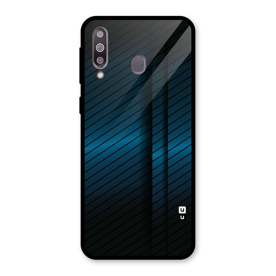 Royal Shade Blue Glass Back Case for Galaxy M30