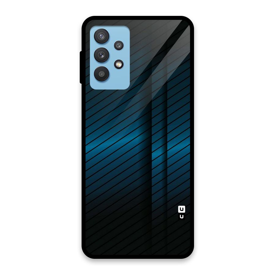 Royal Shade Blue Glass Back Case for Galaxy M32 5G