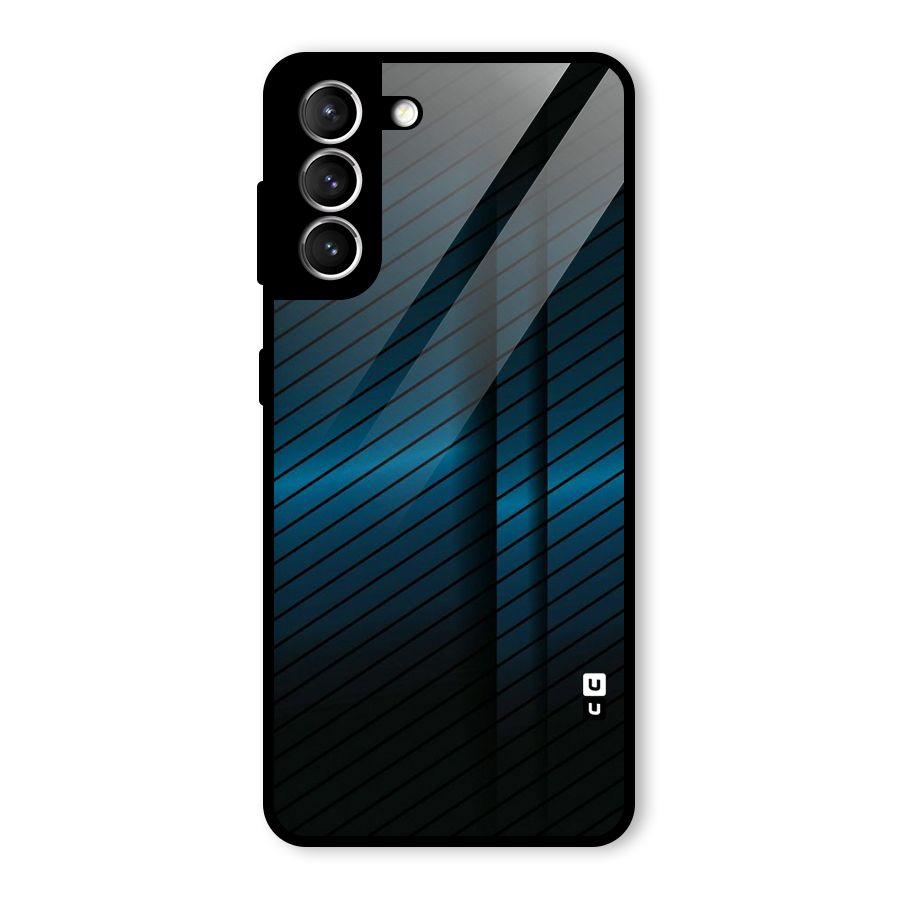 Royal Shade Blue Glass Back Case for Galaxy S21 5G