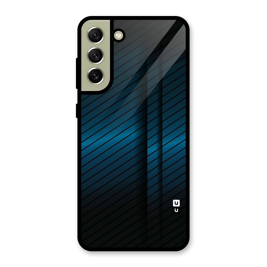 Royal Shade Blue Glass Back Case for Galaxy S21 FE 5G