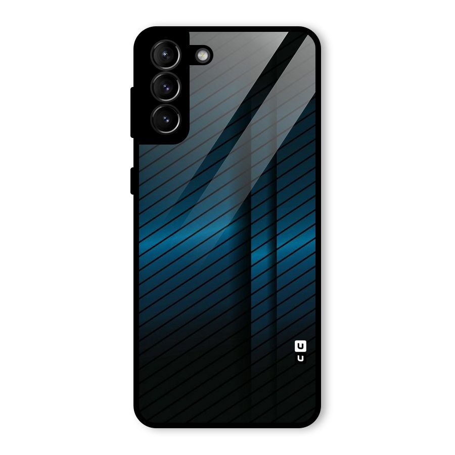 Royal Shade Blue Glass Back Case for Galaxy S21 Plus