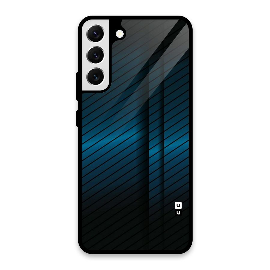 Royal Shade Blue Glass Back Case for Galaxy S22 Plus 5G