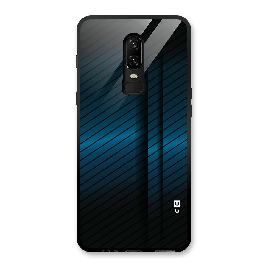 Royal Shade Blue Glass Back Case for OnePlus 6