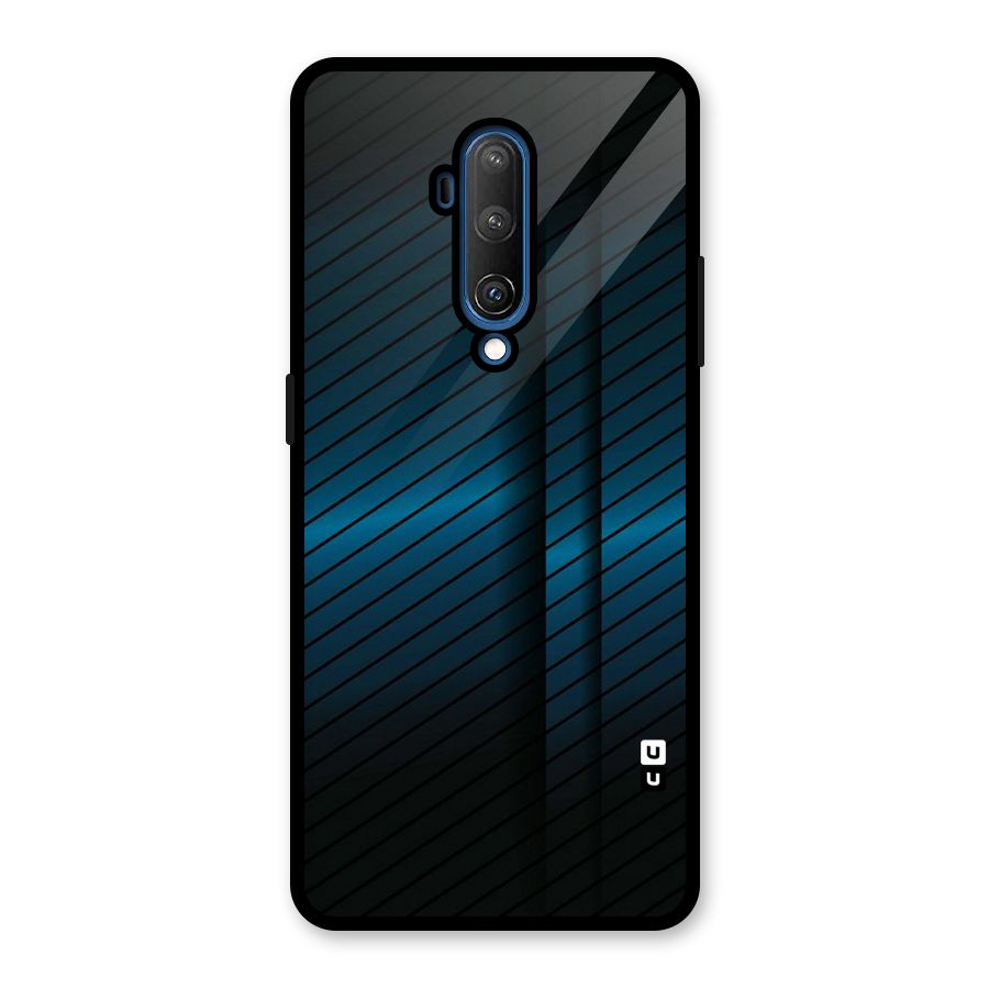 Royal Shade Blue Glass Back Case for OnePlus 7T Pro