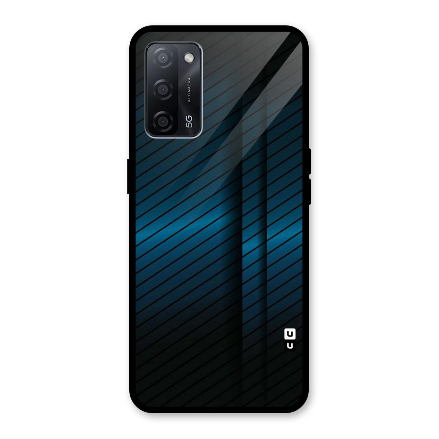 Royal Shade Blue Glass Back Case for Oppo A53s 5G