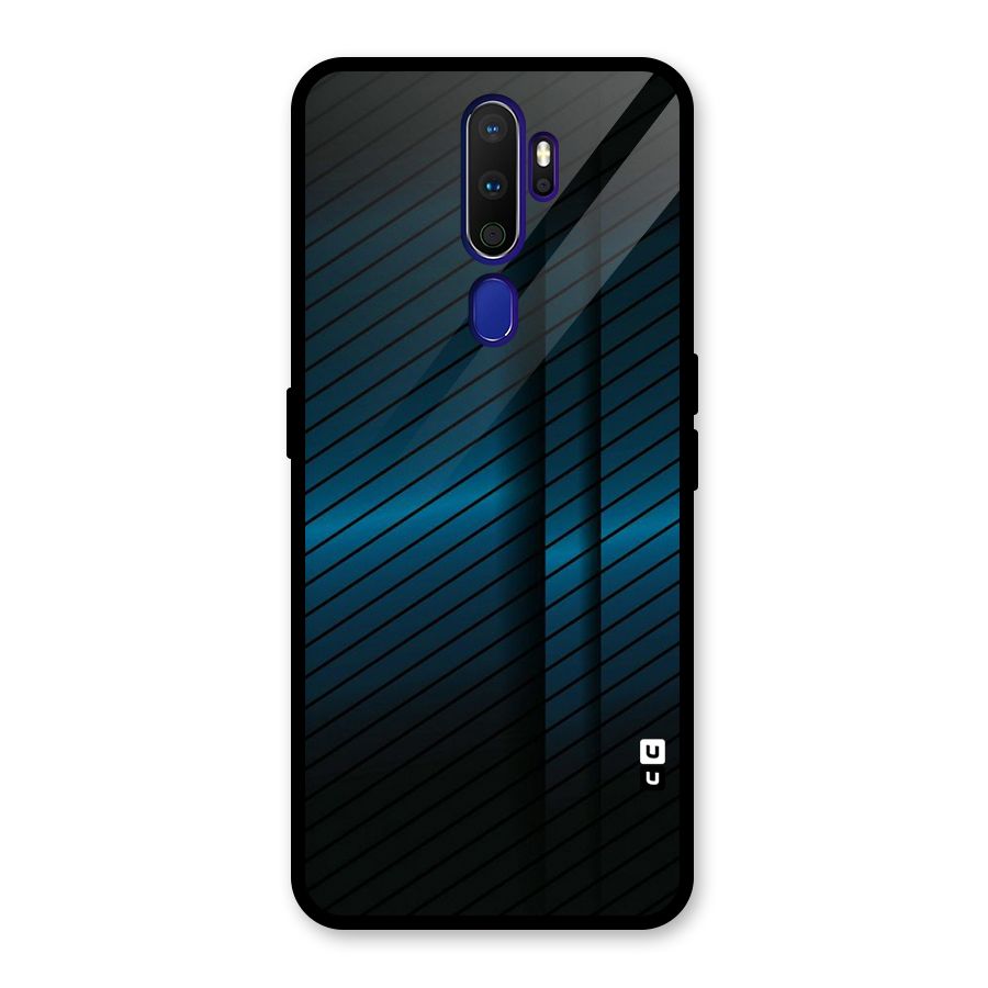 Royal Shade Blue Glass Back Case for Oppo A9 (2020)