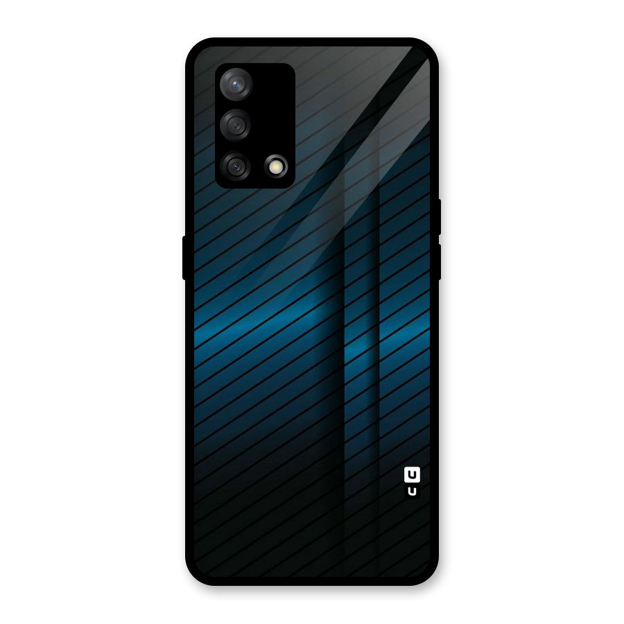 Royal Shade Blue Glass Back Case for Oppo F19