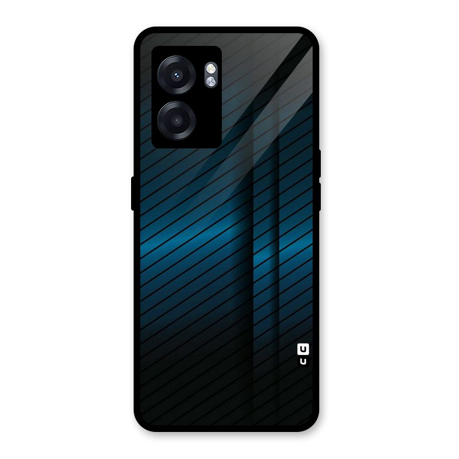 Royal Shade Blue Glass Back Case for Oppo K10 (5G)