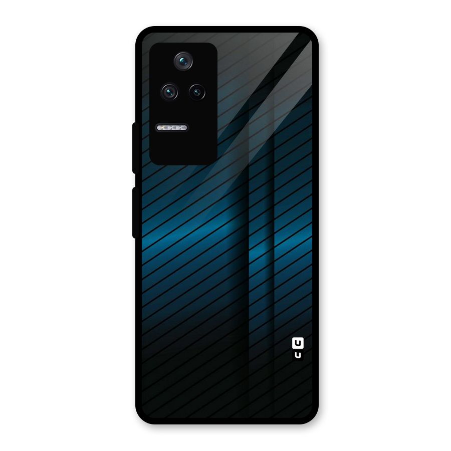 Royal Shade Blue Glass Back Case for Poco F4 5G