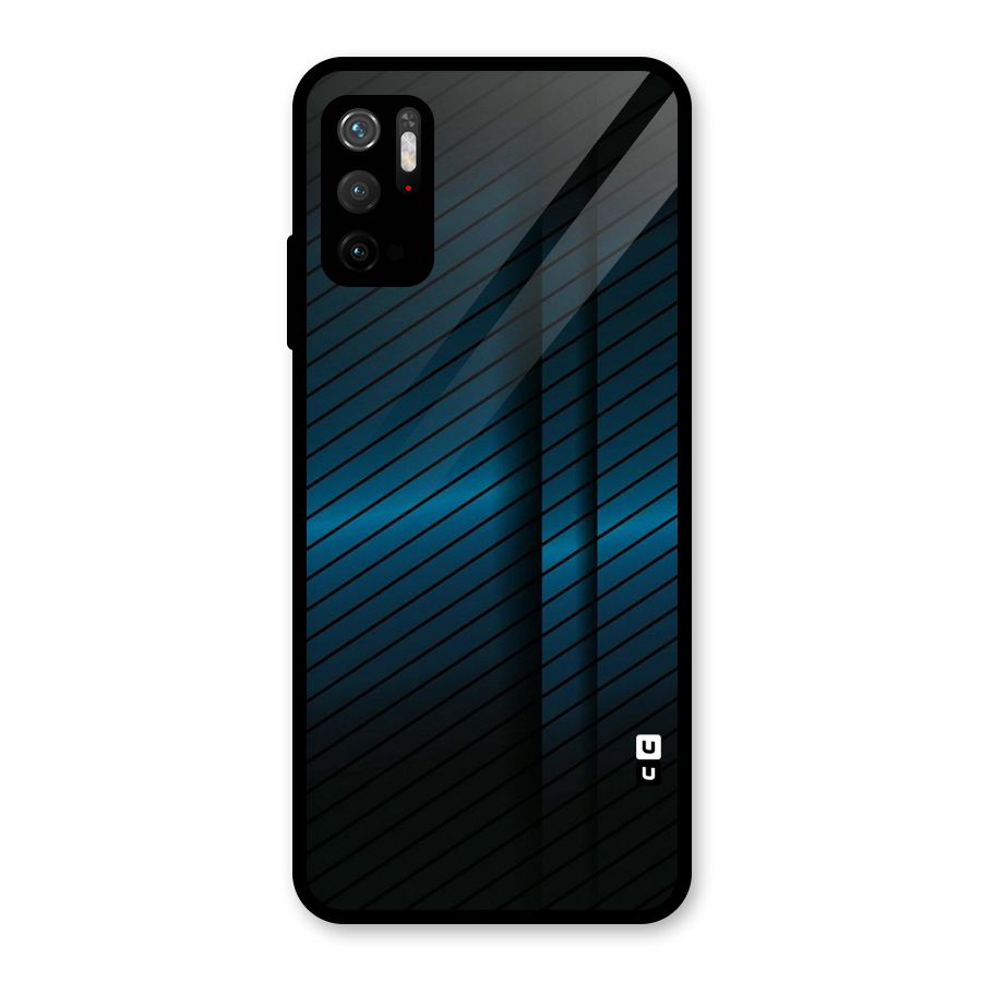 Royal Shade Blue Glass Back Case for Poco M3 Pro 5G
