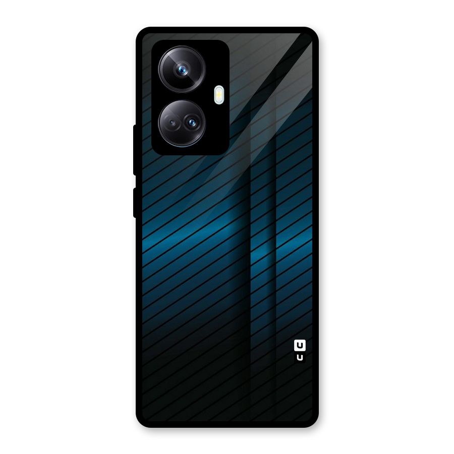 Royal Shade Blue Glass Back Case for Realme 10 Pro Plus