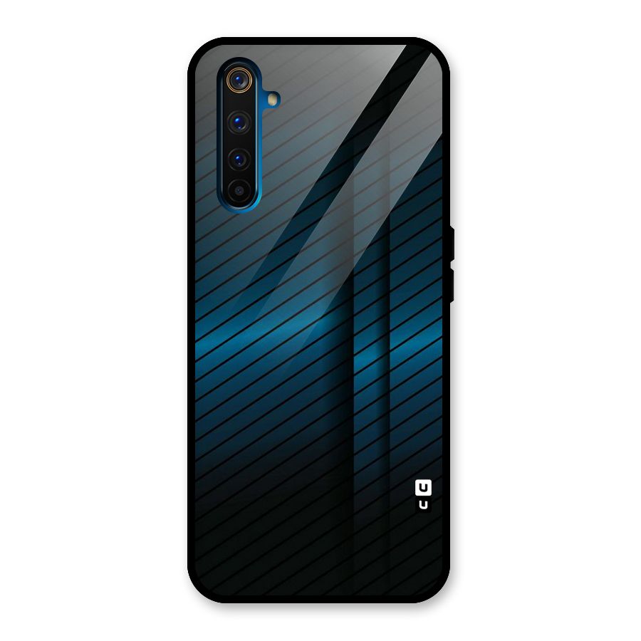 Royal Shade Blue Glass Back Case for Realme 6 Pro