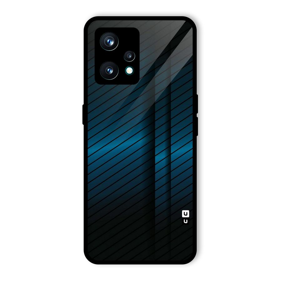 Royal Shade Blue Glass Back Case for Realme 9