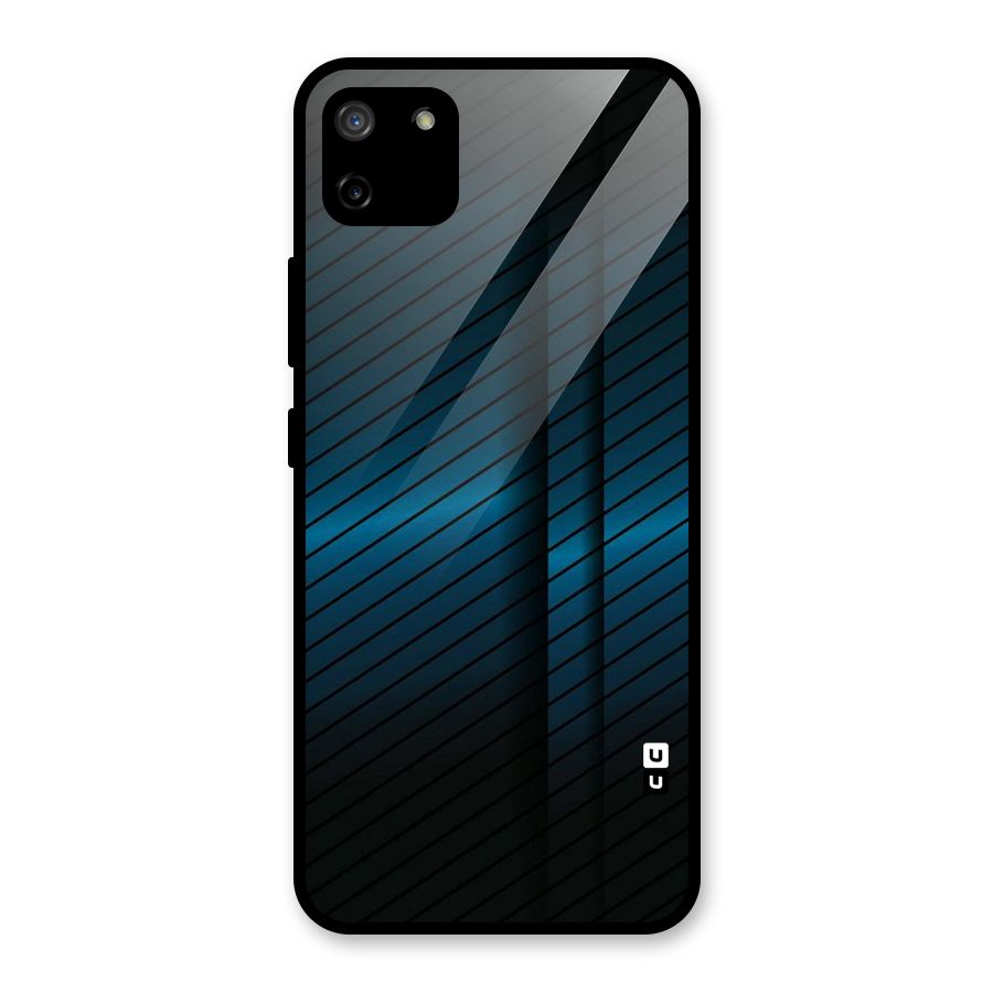 Royal Shade Blue Glass Back Case for Realme C11