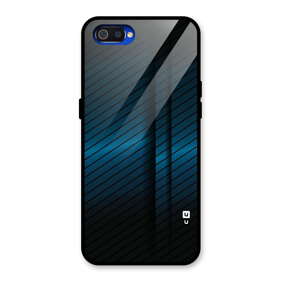 Royal Shade Blue Glass Back Case for Realme C2