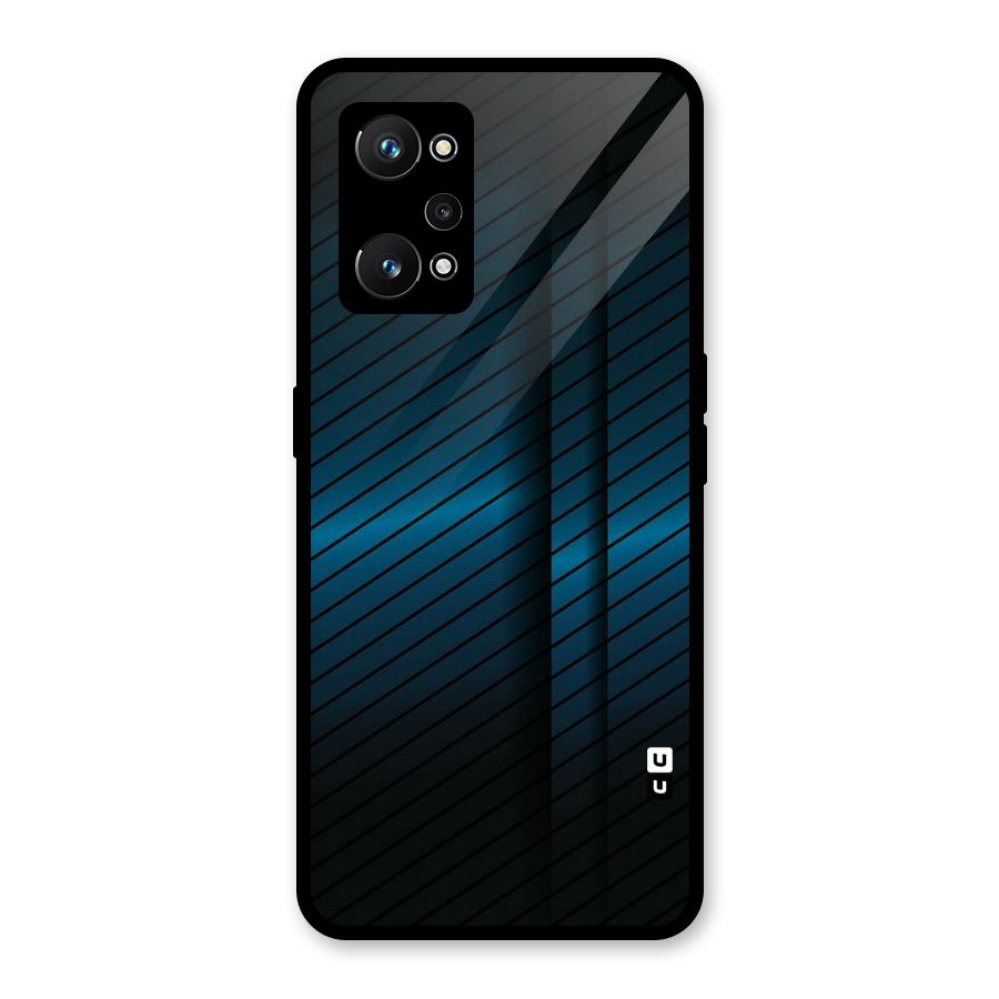 Royal Shade Blue Glass Back Case for Realme GT Neo 3T