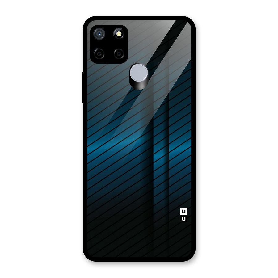 Royal Shade Blue Glass Back Case for Realme Narzo 20