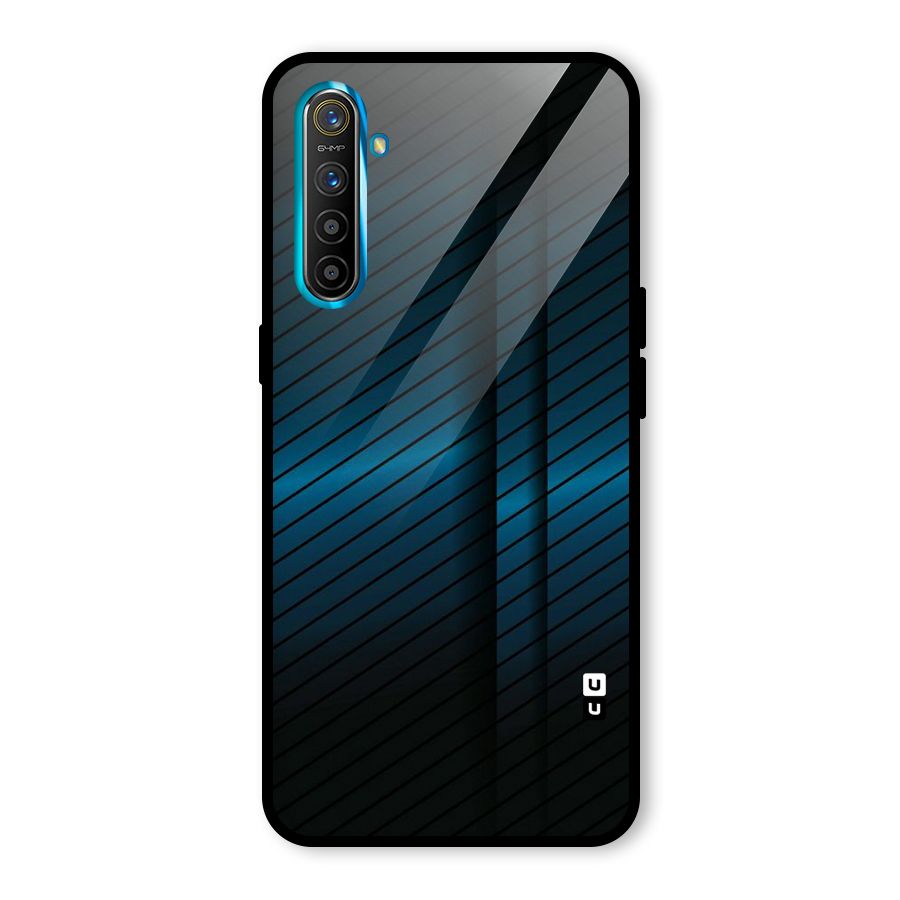 Royal Shade Blue Glass Back Case for Realme X2